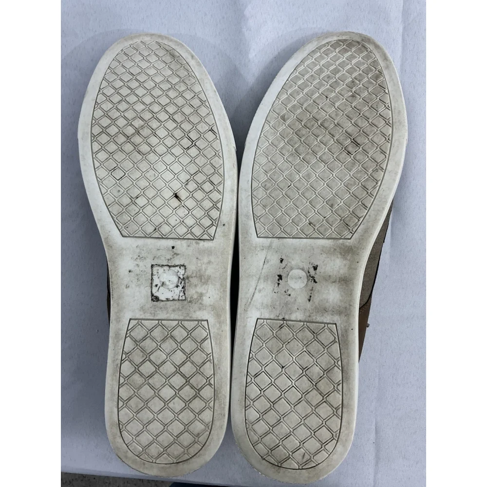 Men’s Seven 91 Lace Up Boat Shoes 13 Brown Canvas